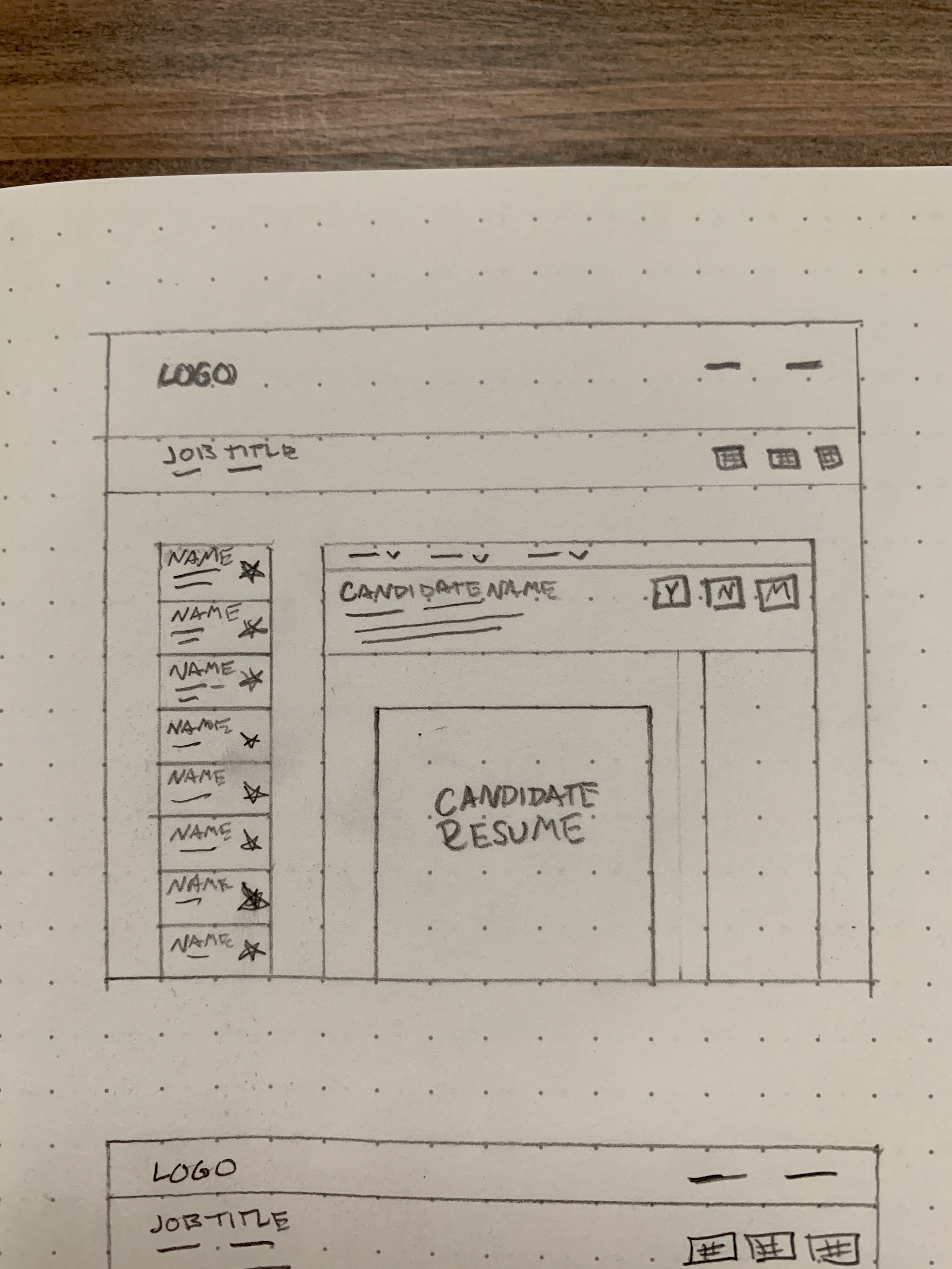 Split-panel exploration sketch, shipped